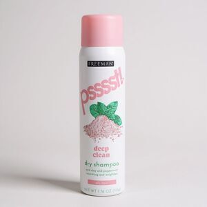 Freeman psssst! Deep Clean Dry Shampoo for Oily Hair - Pink Clay & Peppermint